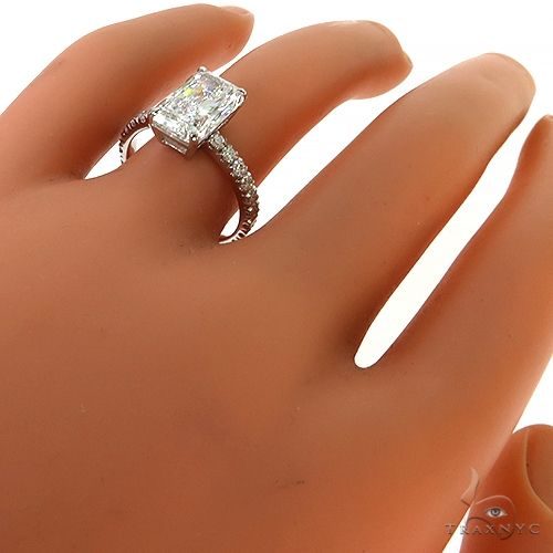 Radiant Cut Pavé Engagement Ring 68633