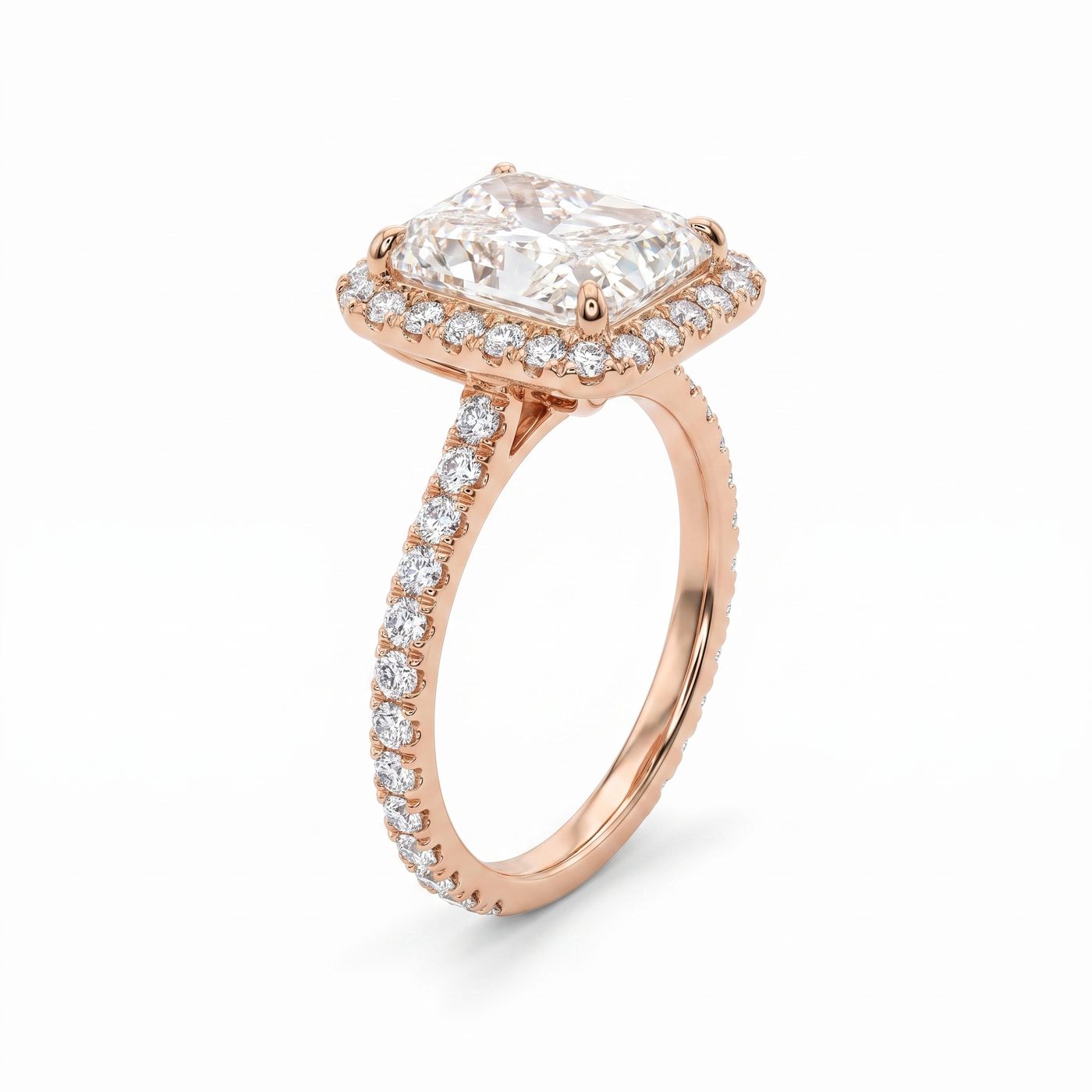 Radiant Cut Diamond Engagement Ring 68944