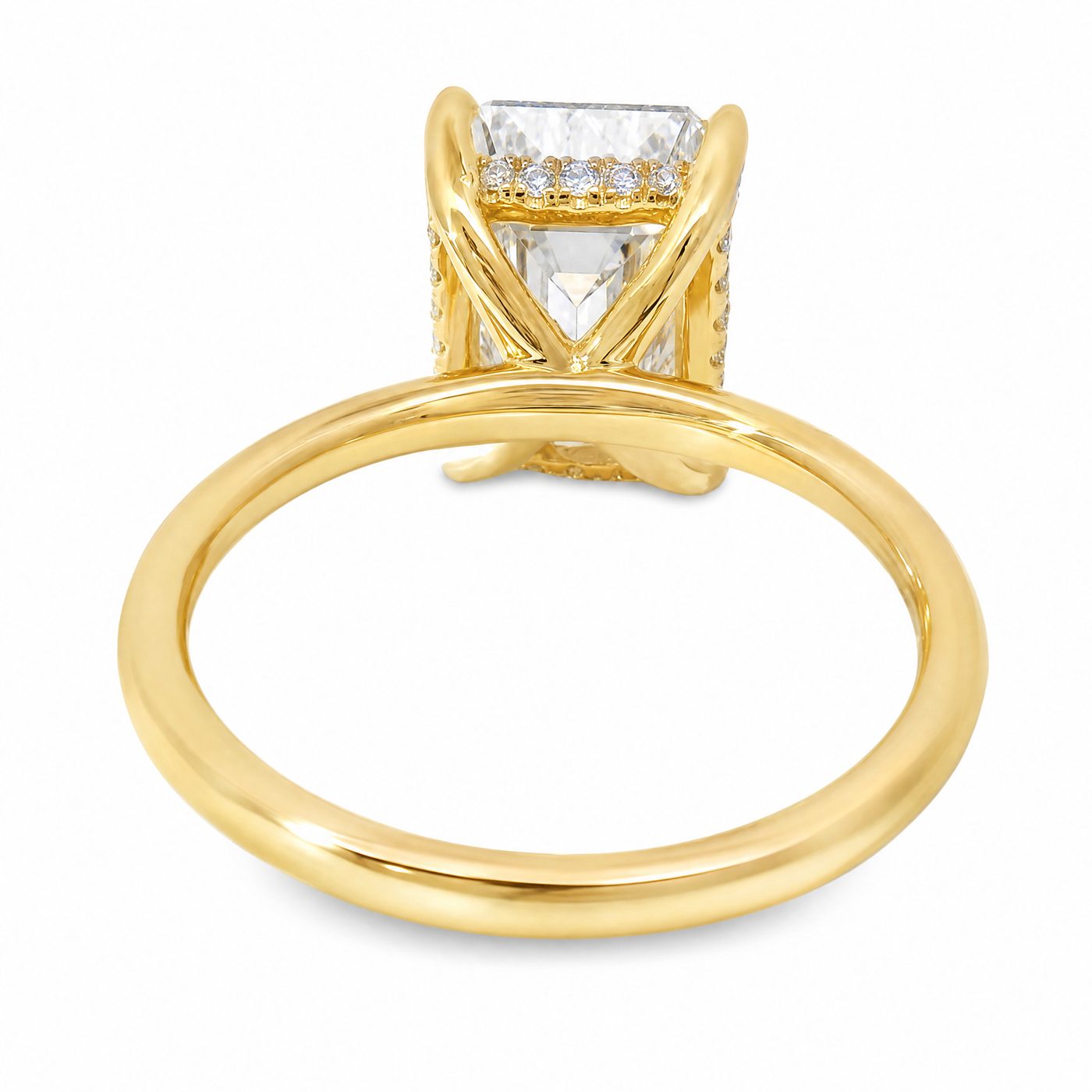 Emerald Diamond Engagement Ring 70116