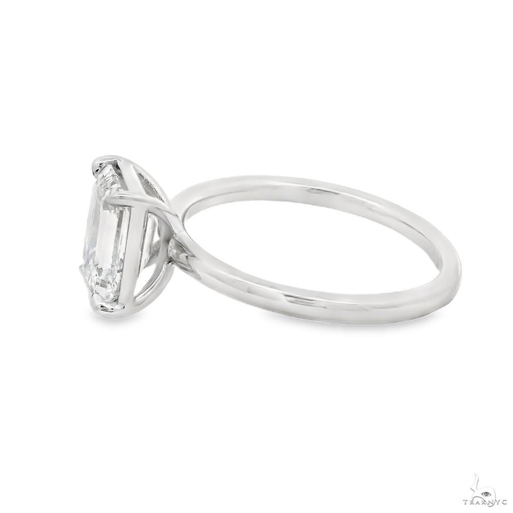Solitaire Emerald Diamond Engagement Ring (S) 70114