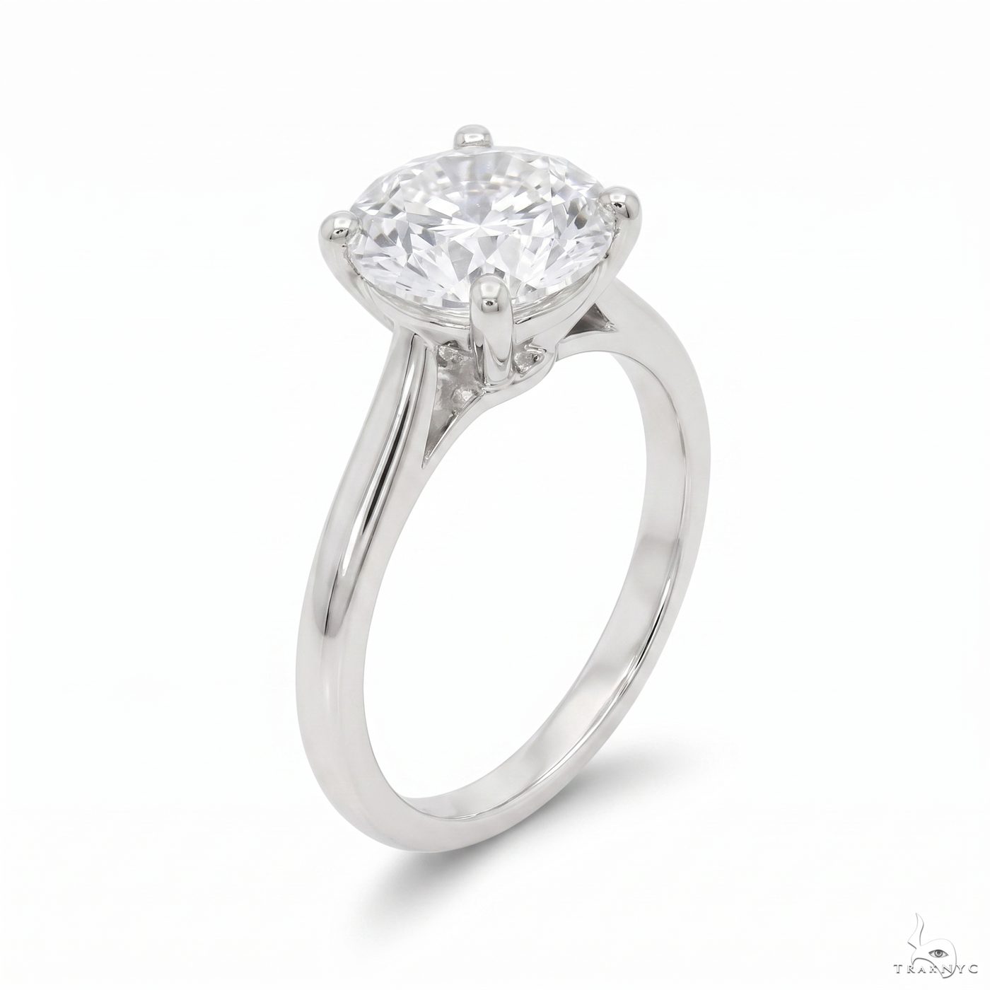 Solitaire Round Brilliant Diamond Engagement Ring 70119