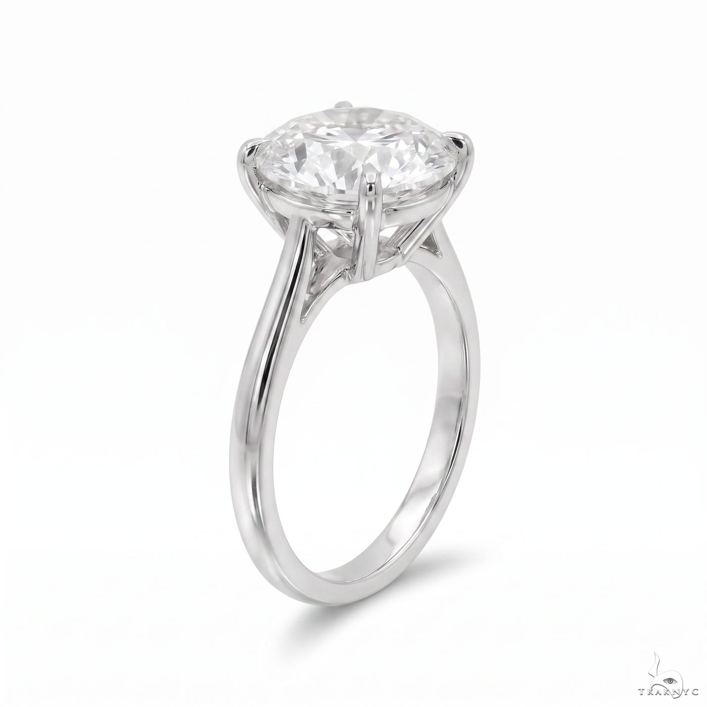 Solitaire Round Brilliant Diamond Engagement Ring 70120