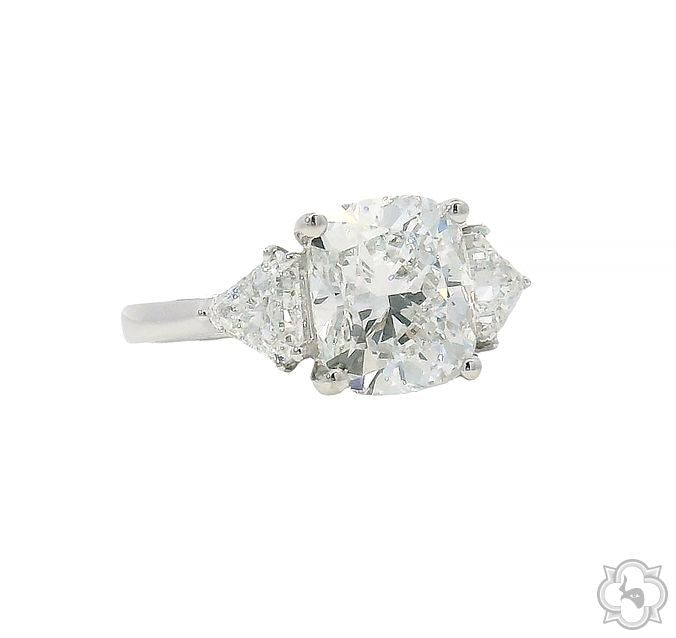 Trilogy Cushion Glow Engagement Ring 70688
