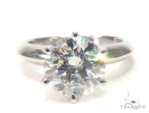 Pave Diamond Engagement Solitaire Ring 44597