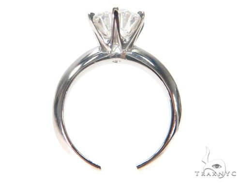 Pave Diamond Engagement Solitaire Ring 44597