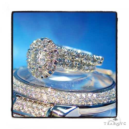 Prong Diamond Engagement Ring Set 44600