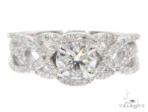 Infinity Diamond Engagement Ring 45288