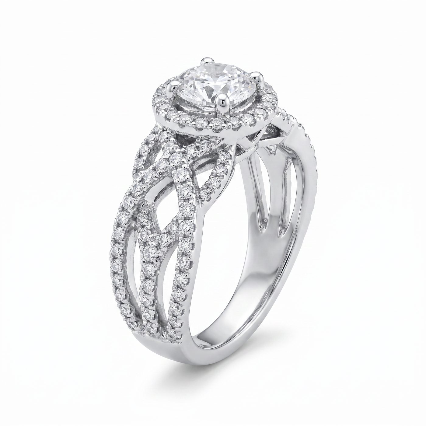 Infinity Diamond Engagement Ring 45288
