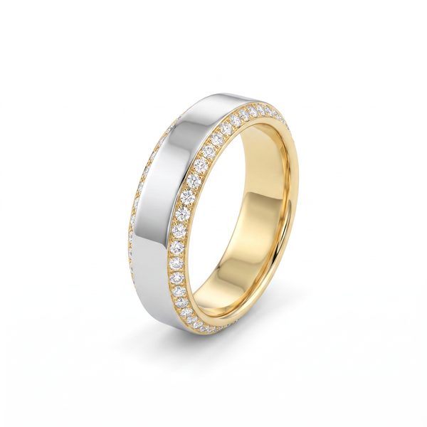 Smooth Lux Diamond Ring 6mm