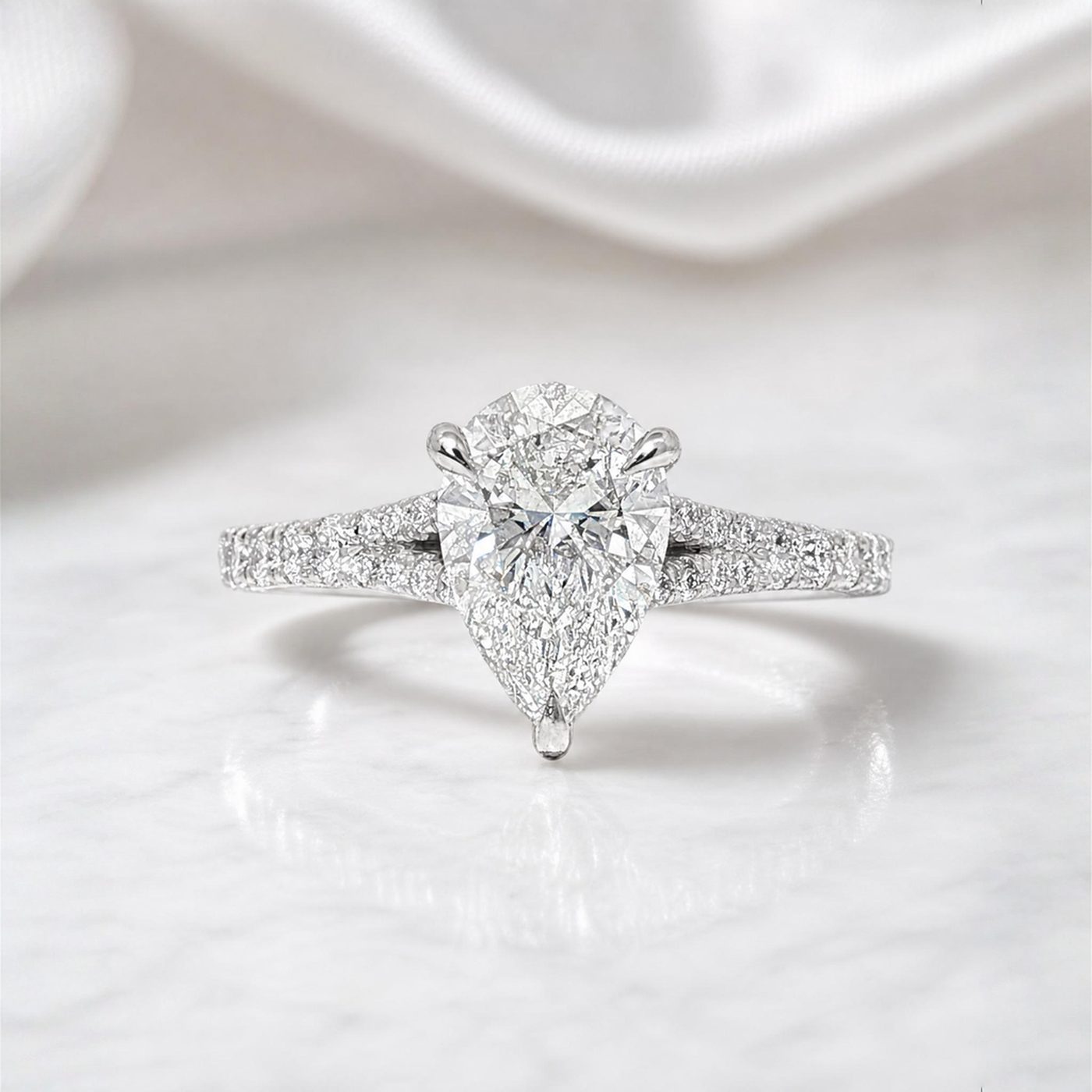 Mirabella Pear Engagement Ring 1.50Ct 71603