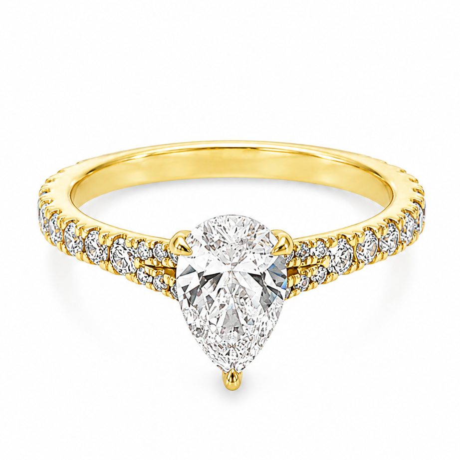 Mirabella Pear Engagement Ring 1 Ct 71608