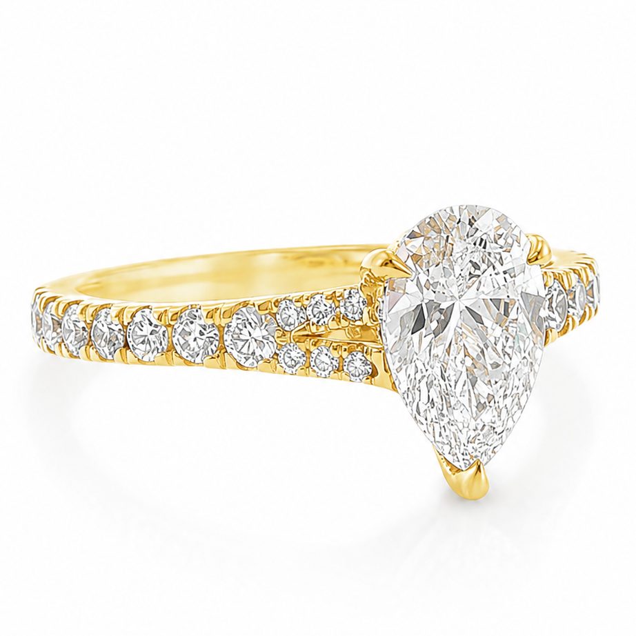 Mirabella Pear Engagement Ring 1 Ct 71608