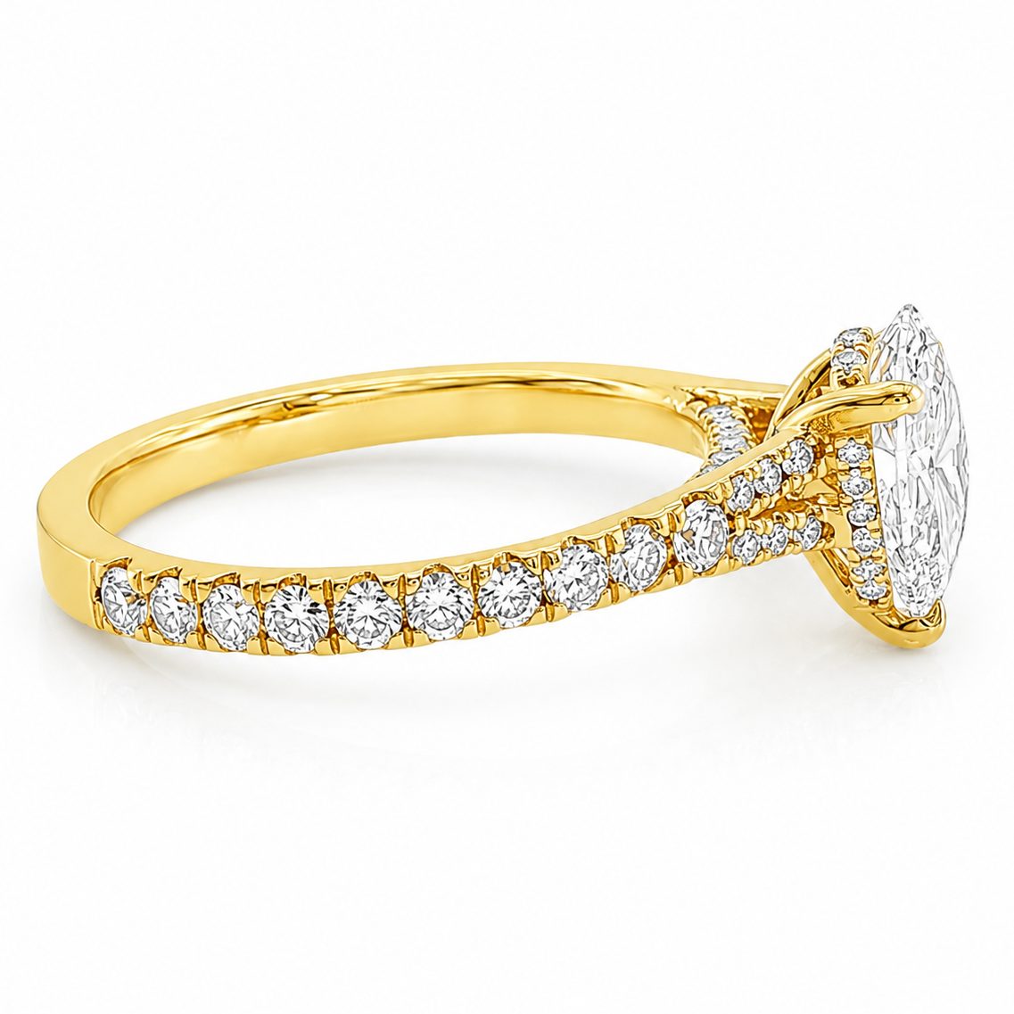 Mirabella Pear Engagement Ring 1 Ct 71608