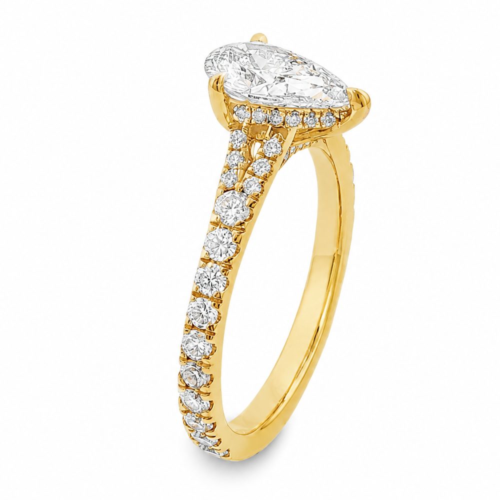 Mirabella Pear Engagement Ring 1 Ct 71608