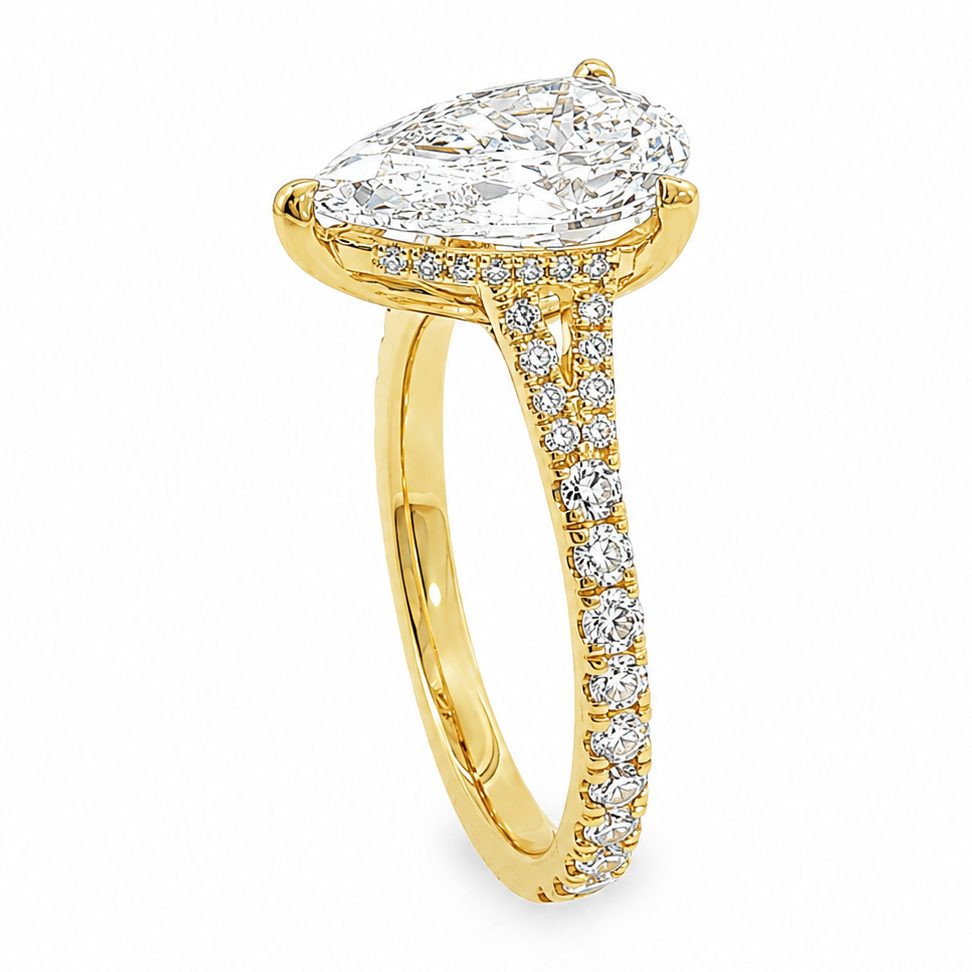 Mirabella Pear Engagement Ring 2.50 Ct 71606
