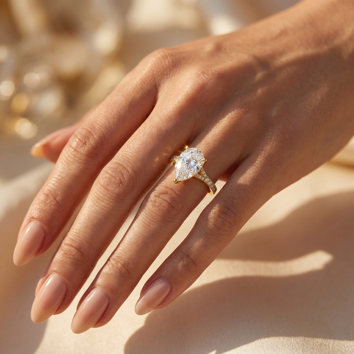 Mirabella Pear Engagement Ring 2.50 Ct 71606
