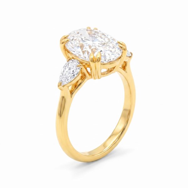 Opulent Oval Engagement Ring 71377