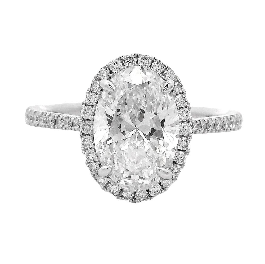 Oval Halo Diamond Engagement Ring 70951