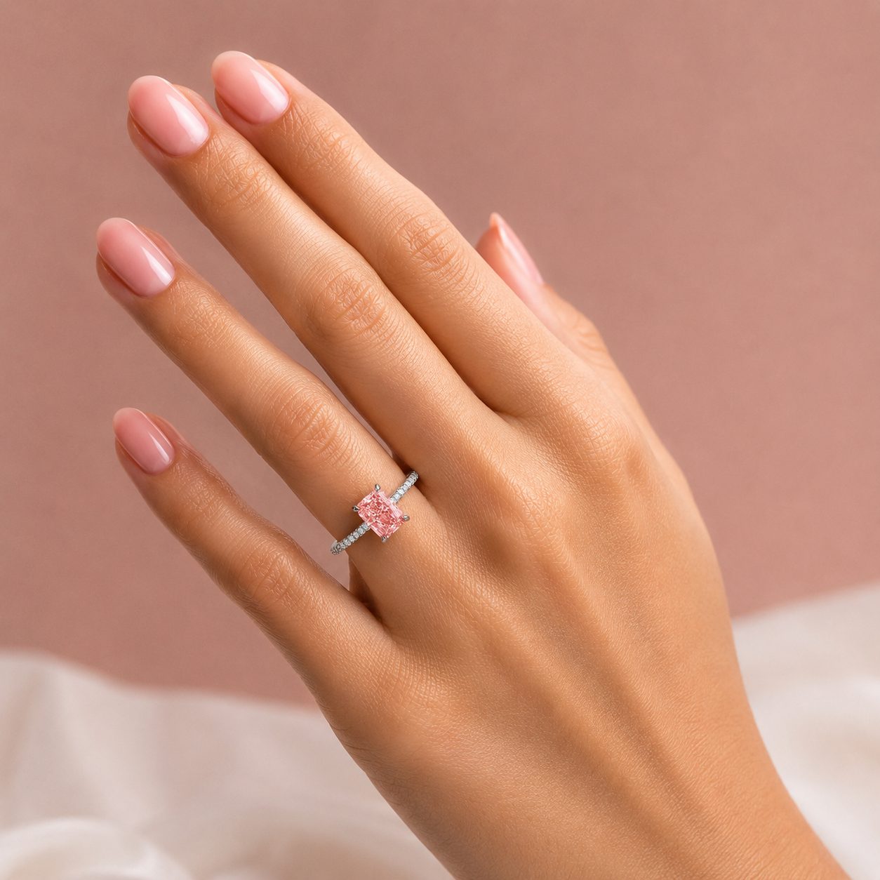 Pink Radiance Engagement Ring 70944