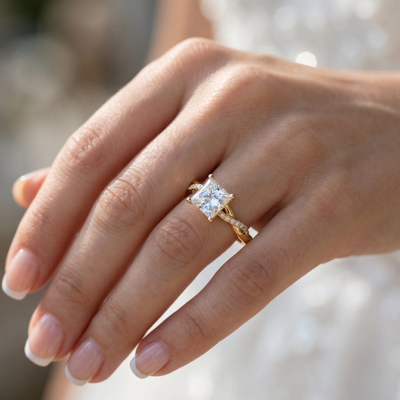 Princess Cut Diamond Engagement Ring 71575