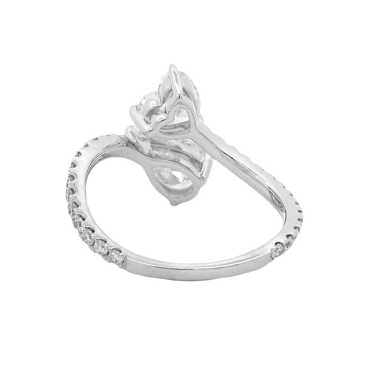 Toi et Moi Heart and Pear Cut Ring 70972